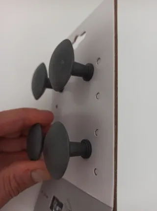 4 Tiradores Negros Redondos Leroy Merlín