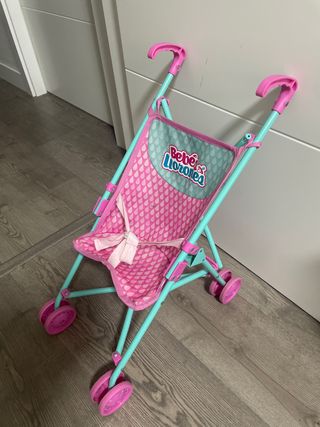 Carrito Bebes Llorones rosa y azul