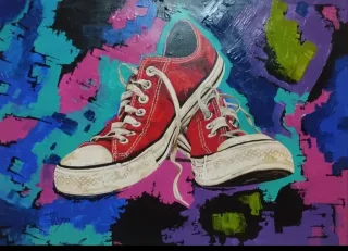Obra de arte: Zapatillas rojas