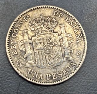 Monete di Alfonso XIII e Isabella II (1900, 1869)