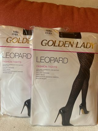 Medias Golden Lady Leopard Talla 2/3 S/M