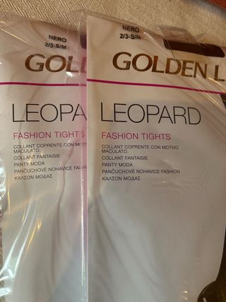 Medias Golden Lady Leopard Talla 2/3 S/M