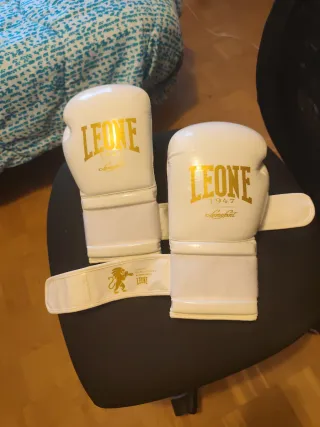 Guantes Leone 1947 GN059 Blanco 10oz - casi nuevos