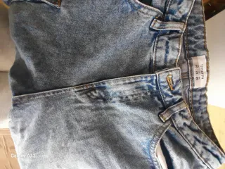 Jeans cargo ragazza blu