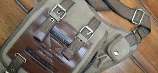 Bolso bandolera Kaukko vintage lona