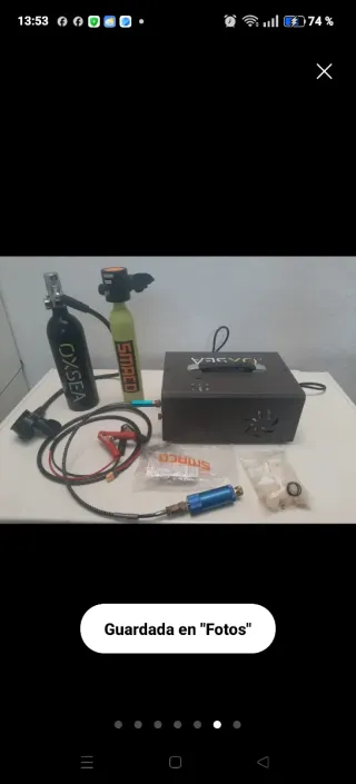 2 Botellas de Buceo mas Compresor OXSEA.