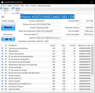Disco Duro Hitachi 500GB SATA 3,5"