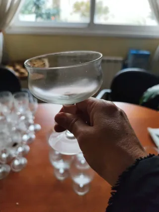 11 Copas de Cava de Cristal