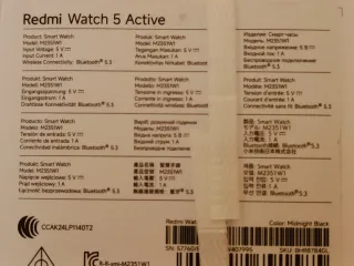 Reloj Redmi Watch 5 Active Negro/Amarillo