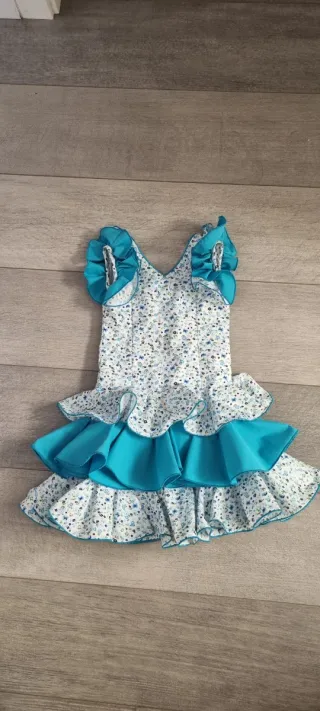 Traje Flamenca Niña Talla 4-6 Años