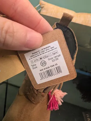 Botines Gioseppo niña piel marrón T35