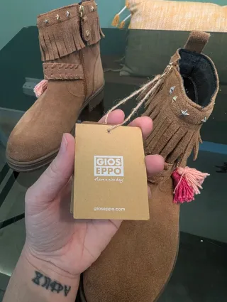 Botines Gioseppo niña piel marrón T35