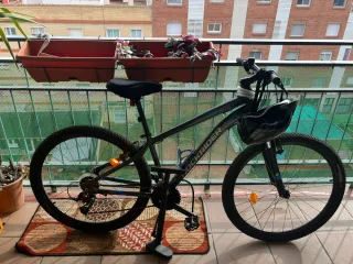 Bicicleta Rockrider Decathlon Rodado 26 color gris