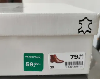 Botín de piel marrón