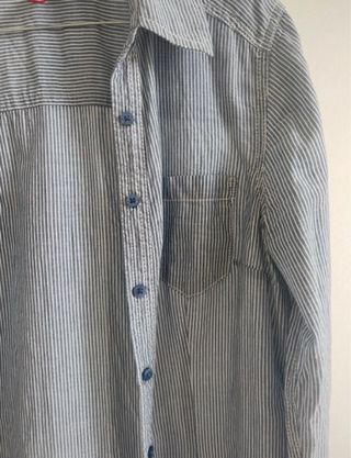 Camicia H&M righe azzurre e bianche