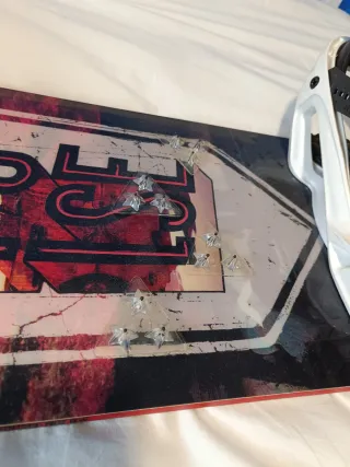 Tavola da snowboard Salomon con attacchi e scarponi