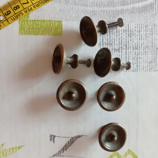 Pomelli per mobili in metallo dorato