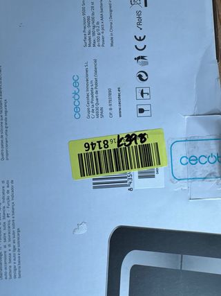 Báscula Cecotec Digital Baño APP Bluetooth