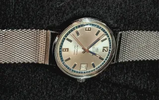 Reloj Electra Automático Antichoc platiado