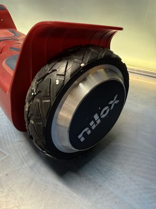 hoverboard, rojo y azul, eléctrico