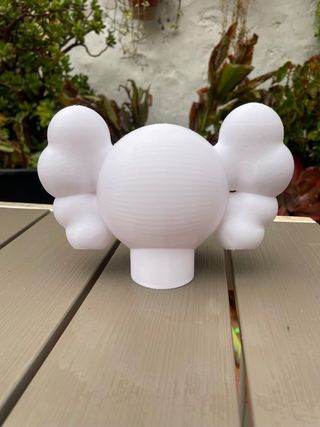 !OFERTON! Cabeza Kaws decorativa Blanca 17 cm