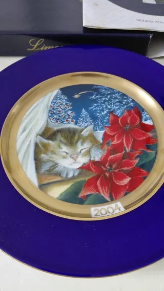 Piatto Limoges Francia Natale 2004 con scatola