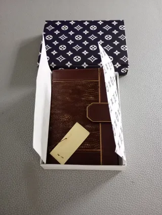 Cartera Monedero Gerardo's Gabriels Marrón y Dorad