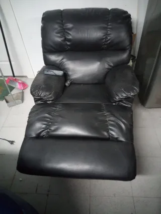Sillón masaje reclinable piel sintética