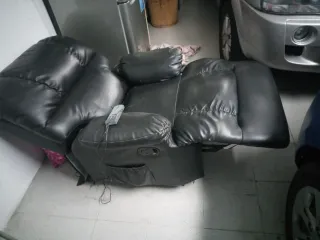 Sillón masaje reclinable piel sintética