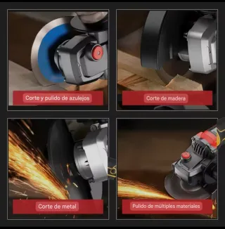 Amoladora Angular Inalámbrica (2 Baterías)