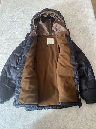 Anorak Negro con Capucha T. 9/10