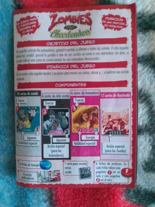 Juego de mesa Zombies vs Cheerleaders