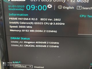 ASUS H410M-K R2.0 leer