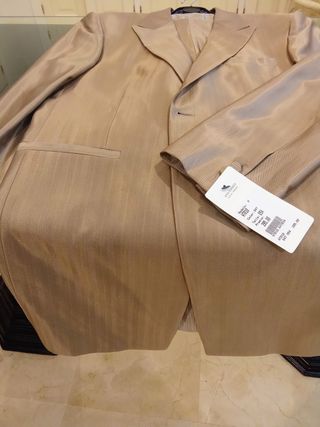 Traje Enzo Romano Caballero Beige/Marrón