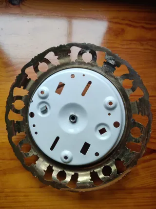 Lámpara Techo Antigua Vintage Metal Cristal