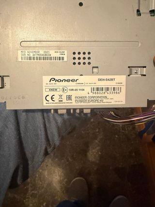 Radio Pioneer Plata Sin Carátula