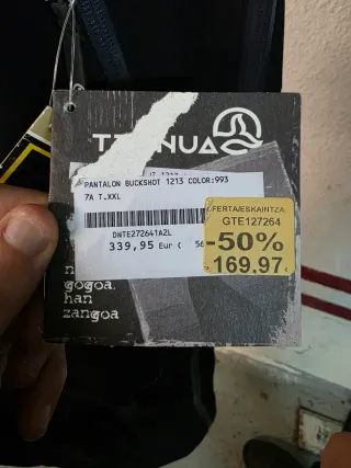 Pantalones Ternua Goretex Talla XXL