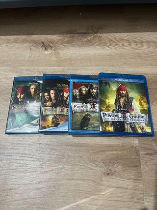 Pack 4 Películas Piratas del Caribe Blu-ray