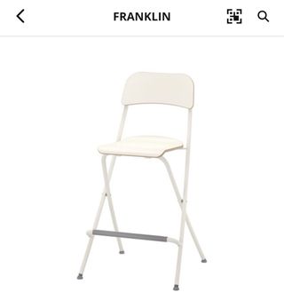 Taburete FRANKLIN Balconero IKEA Blanco