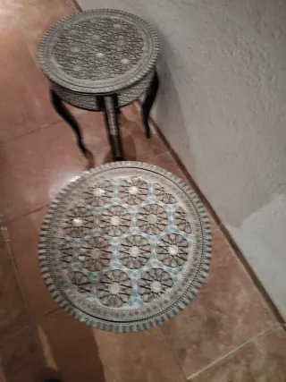 Mesas Marroquíes decorativa  (conjunto )