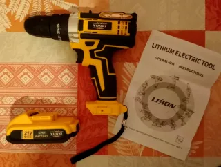 Taladro Inalámbrico, Atornillador, Percutor Nuevo