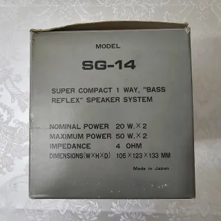 Altavoces SG-14 Bass Reflex Modelo SG-14