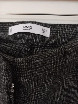 Pantalón de vestir Mango gris