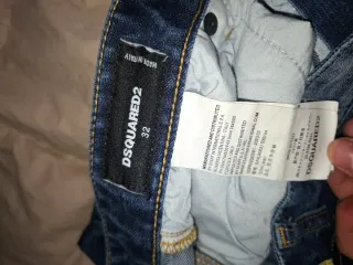 DSQUARED2 Jeans Blu Strappati e Macchiati