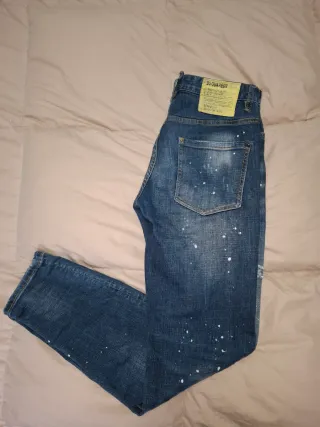 DSQUARED2 Jeans Blu Strappati e Macchiati
