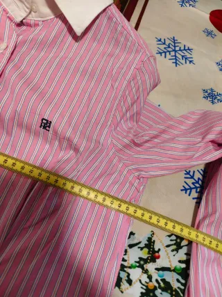 Camisa Carolina Herrera Rayas Rosas y Blancas