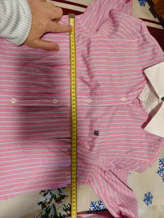 Camisa Carolina Herrera Rayas Rosas y Blancas