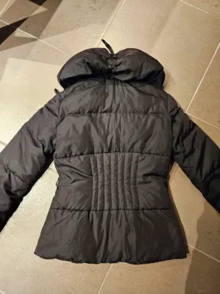 Piumino Motivi nero in piuma d'oca