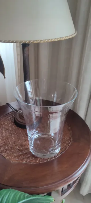 Jarrón de cristal para ramos grandes
