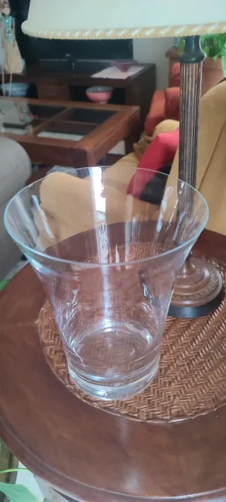 Jarrón de cristal para ramos grandes